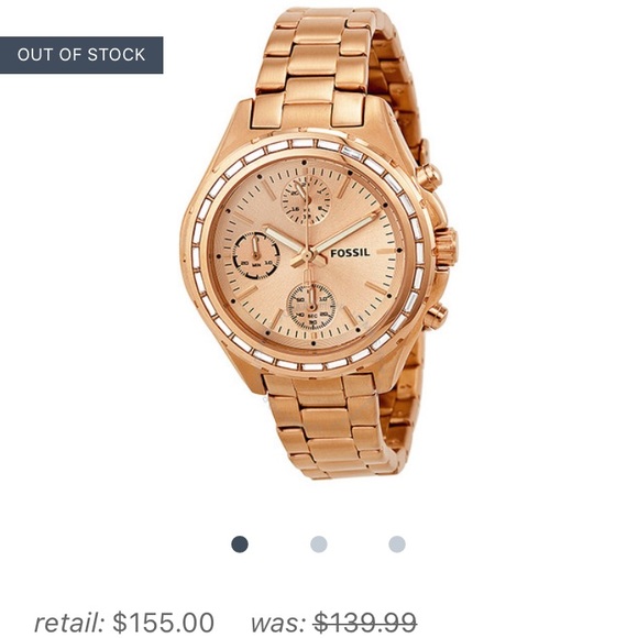 Fossil Accessories - ❤️Rose gold/ brass fossil watch